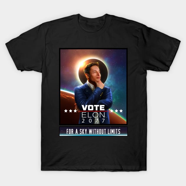 Elon 2077 T-Shirt by Cyber Wear